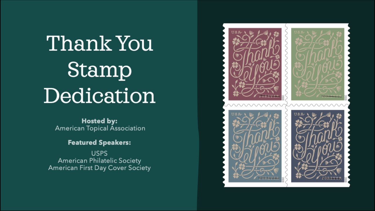 Virtual Stamp Show 2020: Thank You Stamp Dedication – The Digital Philatelist